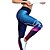 billige Graphic Chic-Dame Yoga Bukser Mavekontrol Balleløft Hurtigtørrende Fitness Gym Træning Løb Høj Talje 3D-udskrivning Stribe Strømpebukser Leggins Underdele Lys Lilla Mørkegrå Hvid / Sort Spandex Sport Sportstøj