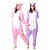 baratos Pijamas Kigurumi-Adulto Pijama kigurumi Unicórnio Unicórnio Animal Pijamas Macacão fantasia engraçada Flanela Tosão Cosplay Para Homens e Mulheres Natal Pijamas Animais desenho animado