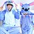 preiswerte Kigurumi Pyjamas-Erwachsene Cosplay Kostüm Partykostüm Kostüm Karton Blaues Monster Tier Pyjamas-Einteiler Charme Schick &amp; Modern Lustiges Kostüm Polyester-Mikrofaser Cosplay Für Damen Herren Männlich Halloween