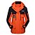 cheap Outdoor Clothing-Wolfcavalry® Men&#039;s Hoodie Jacket Hiking Down Jacket Hiking 3-in-1 Jackets Winter Outdoor Waterproof Windproof Soft Comfortable Patchwork Top Camping / Hiking Hunting Ski / Snowboard Orange White