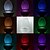 abordables Nuit d&#039;Intérieur-LED siège de toilette veilleuse salle de bain pir capteur de détection activé par le mouvement 8 couleurs changeantes étanche salle de bain pour enfant adulte