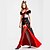 cheap Vintage Dresses-Queen of Hearts Dress Cosplay Costume Party Costume Women&#039;s Adults&#039; Cosplay Vacation Dress Halloween Halloween Festival / Holiday Polyster Black Women&#039;s Easy Carnival Costumes / Headwear / Headwear