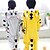 billige Kigurumi-pyjamas-Børne Kigurumi-pyjamas Kat Tiger Dyr Onesie-pyjamas Sjovt kostume Flannel Cosplay Til Drenge og piger Halloween Nattøj Med Dyr Tegneserie