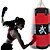 abordables Sport Athlétisme-Sac de Frappe Kit de sac lourd With Cintre Gants de Boxe Bandoulière amovible Sac de Frappe pour Taekwondo Boxe Karaté Arts martiaux Muay Thai Ajustable Durable Vide Entraînement de Force 5 pcs Noir