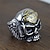 cheap Men&#039;s Rings-Band Ring Vintage Style Silver Alloy Skull Gothic Ethnic Fashion 1pc 8 9 10 11 / Men&#039;s