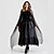 cheap Vintage Dresses-Ghostly Bride Dress Cosplay Costume Gloves Cloak Party Costume Women&#039;s Adults&#039; Cosplay Vacation Dress Halloween Halloween Festival / Holiday Tulle Cotton / Polyester Blend Black Women&#039;s Easy Carnival