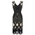 cheap Cosplay &amp; Costumes-Roaring 20s 1920s Cocktail Dress Vintage Dress Flapper Dress Dress Party Costume Christmas Dress Prom Dress The Great Gatsby Women&#039;s V Neck Wedding Party Wedding Guest Dress