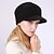 abordables Chapeaux-Femme Acrylique Basique Capeline Couleur Pleine Vin Fuchsia Rouge Hiver