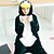 cheap Cosplay &amp; Costumes-Adults&#039; Kigurumi Pajamas Penguin Onesie Pajamas Flannelette Black Cosplay For Men and Women Animal Sleepwear Cartoon Festival / Holiday Costumes