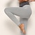 baratos Yoga Leggings-Mulheres Calças de ioga Compressão abdominal Butt Lift Estiramento de 4 vias Scrunch Butt Levantamento de Butt Ruched Jacquard Ioga Ginástica Treino de Ginástica Cintura Alta Meia-calça Leggings