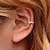 cheap Earrings-Women&#039;s Ear Cuff Crossover Happy Earrings Jewelry Silver / Gold For Club