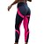 preiswerte Graphic Chic-Damen Yogahose Bauchkontrolle Kolbenheber Rasche Trocknung Fitness Fitnesstraining Laufen Hoher Taillenbund 3D-Druck Streifen Leggings Unten Violett Dunkelgrau Weiss / schwarz Elasthan Sport / Casual