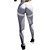 baratos Graphic Chic-Mulheres Calças de ioga Compressão abdominal Butt Lift Secagem Rápida Ginástica Treino de Ginástica Corrida Cintura Alta Impressão 3D Riscas Meia-calça Leggings Calças Roxo Claro Cinzento Escuro