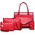 cheap Bags-Women&#039;s Bags PU Bag Set 5 Pieces Purse Set Zipper Bag Sets Daily Black Blue Red Gold