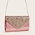 cheap Bags-Women&#039;s Clutch Bags PU Leather for Evening Bridal Wedding Party with Glitter Solid Color Glitter Shine in Black Silver Pink