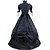 cheap Cosplay &amp; Costumes-Gothic Lolita Victorian Vacation Dress Dress Prom Dress Women&#039;s Girls&#039; Party Prom Japanese Cosplay Costumes Plus Size Customized Black Ball Gown Vintage Bell Sleeve Long Sleeve Floor Length Long