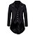 cheap Vintage Dresses-Vintage Gothic Punk &amp; Gothic Medieval Steampunk Masquerade Tuxedo Outerwear Vampire Plague Doctor Men&#039;s Swallowtail Slim Fit Stand Collar Halloween Event / Party Adults&#039; Coat