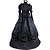 cheap Cosplay &amp; Costumes-Gothic Lolita Victorian Vacation Dress Dress Prom Dress Women&#039;s Girls&#039; Party Prom Japanese Cosplay Costumes Plus Size Customized Black Ball Gown Vintage Bell Sleeve Long Sleeve Floor Length Long