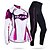 cheap Cycling Clothing-Nuckily Women&#039;s Floral Cycling Suit Polyester Lycra Windproof