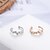 cheap Earrings-Women&#039;s Ear Cuff Crossover Happy Earrings Jewelry Silver / Gold For Club