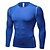 abordables Running &amp; Jogging Clothing-Hombre Camiseta Compresión Camiseta para correr Manga Larga Camiseta Deportivo Invierno Licra Transpirable Secado rápido Reductor del Sudor Aptitud física Entrenamiento de gimnasio Corriendo Ropa de