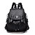 cheap Bags-Women&#039;s PU Leather Rucksack Commuter Backpack Large Capacity Waterproof Zipper Solid Color Daily Backpack Black Brown Dark Blue