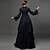 cheap Cosplay &amp; Costumes-Maria Antonietta Victorian Medieval 18th Century Vacation Dress Dress Party Costume Masquerade Prom Dress Women&#039;s Cotton Costume Black / Purple / Red Vintage Cosplay Party Prom Long Sleeve Long Length