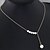 cheap Necklaces-Women&#039;s Pearl Pendant Necklace Y Necklace Lariat Leaf Ladies Basic Fashion Simple Style Pearl Imitation Pearl Alloy Silver Pearl Chain Necklace 1 Pearl Chain Necklace 3 Silver Moon Chain Necklace