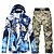 cheap Ski Wear-ARCTIC QUEEN Men&#039;s Waterproof Windproof Warm Breathable Ski Jacket with Pants Ski Suit Winter Clothing Suit for Skiing Snowboarding Winter Sports
