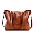 cheap Bags-Women&#039;s Bags Cowhide Tote Zipper Solid Color Daily Tote Handbags Black