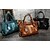 baratos Bolsas-Mulheres Bolsas PU Leather Bolsas de Alça Ziper Bolsas de couro Diário Preto Marron