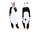 cheap Cosplay &amp; Costumes-Adults&#039; Kigurumi Pajamas Animal Panda Patchwork Onesie Pajamas Polar Fleece Cosplay For Men and Women Animal Sleepwear Cartoon Festival / Holiday Costumes / Leotard / Onesie / Leotard / Onesie