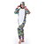 cheap Kigurumi Pajamas-Adults&#039; Kigurumi Pajamas Nightwear Camouflage Fox Zebra Snorlax Onesie Pajamas Flannel Fabric Orange / Green / Rainbow Cosplay For Men and Women Animal Sleepwear Cartoon Festival / Holiday Costumes