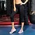 billige Yoga Leggings-YUERLIAN Dame med telefonlomme Lapper Capri-tights til jogging Kompresjon 3/4 bukser 3/4 strømpebukse Sport &amp; Utendørs Atletisk Pustende Svettereduserende Trening Treningsøkt Løp Sport Ensfarget