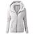 cheap Softshell, Fleece &amp; Hiking Jackets-women imitation cotton hooded sweater coat ladies winter warm full zipper solid coat outwear long-sleeve top white
