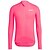 cheap Cycling Clothing-21Grams Men&#039;s Long Sleeve Cycling Jersey Winter Spandex Polyester Yellow Fuchsia Black Solid Color Bike Jersey Top Mountain Bike MTB Road Bike Cycling UV Resistant Quick Dry Breathable Sports