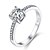 cheap Rings-Band Ring Stylish Golden Silver Silver 2 Brass Platinum Plated Imitation Diamond Love Joy Ladies Elegant Romantic 1pc 5 6 7 8 9 / Women&#039;s / Solitaire
