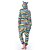 cheap Kigurumi Pajamas-Adults&#039; Kigurumi Pajamas Nightwear Camouflage Fox Zebra Snorlax Onesie Pajamas Flannel Fabric Orange / Green / Rainbow Cosplay For Men and Women Animal Sleepwear Cartoon Festival / Holiday Costumes