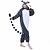 preiswerte Kigurumi Pyjamas-Erwachsene Kigurumi-Pyjamas Nachtwäsche Tarnfarben Tier Affe Lemur Patchwork Pyjamas-Einteiler Polar-Fleece Kunstfaser Cosplay Für Herren und Damen Tiernachtwäsche Karikatur Fest / Feiertage Kostüme