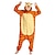 preiswerte Kigurumi Pyjamas-Erwachsene Cosplay Kostüm Partykostüm Kostüm Karton Tiger Tier Tier Pyjamas-Einteiler Pyjamas Polar-Fleece Cosplay Für Jungen Mädchen Paar Weihnachten Tiernachtwäsche Karikatur