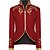 cheap Vintage Dresses-Prince Aristocrat Victorian Steampunk Napoleon Jacket Suits &amp; Blazers Outerwear Winter Men&#039;s Costume Blue / Black / Red Vintage Cosplay Long Sleeve Party Halloween / Coat / Coat