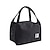 cheap Bags-Unisex Lunch Bag Oxford Cloth Solid Color Zipper Handbags Daily Outdoor White Black