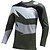 cheap Cycling Clothing-21Grams® Men&#039;s Cycling Jersey Downhill Jersey Dirt Bike Jersey Long Sleeve - Winter Spandex Polyester Gray+White Patchwork Bike Mountain Bike MTB Road Bike Cycling Jersey Top Thermal Warm UV