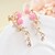 cheap Earrings-Women&#039;s Stud Earrings Clip on Earring Flower Shape Classic Earrings Jewelry Gold For 1 Pair Party Wedding Festival