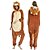 cheap Cosplay &amp; Costumes-Adults&#039; Kigurumi Pajamas Lion Animal Onesie Pajamas Funny Costume Flannel Cosplay For Men and Women Animal Sleepwear Cartoon