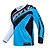cheap Cycling Clothing-CAWANFLY Men&#039;s Long Sleeve Cycling Jersey Downhill Jersey Dirt Bike Jersey Winter Summer Polyester Bule / Black Bike Jersey Top Mountain Bike MTB Thermal Warm Quick Dry Breathable Sports Clothing