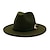 preiswerte Herrenhüte-Herren Fedora-Hut Hut mit Krempe Schwarz Gelb Party Einfarbig