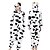 preiswerte Cosplay &amp; Kostüme-Erwachsene Kigurumi-Pyjamas Milchkuh Farbblock Pyjamas-Einteiler Lustiges Kostüm Flanell Cosplay Für Herren und Damen Halloween Tiernachtwäsche Karikatur