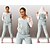 cheap Two Piece Sets-Women&#039;s Patchwork 2 Piece Tracksuit Sweatsuit Street Long Sleeve Thermal Warm Breathable Soft Fitness Running Jogging Sportswear Activewear Color Block Black Green Pearl Pink / Sweatpants / Casual