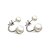 cheap Women&#039;s Jewelry-Women&#039;s Earrings Pearl Music Notes Classic Platinum Plated Gold Plated Stylish Artistic Luxury Trendy Korean Earrings Jewelry Silver For 1 Pair Christmas Gift Daily Work Festival